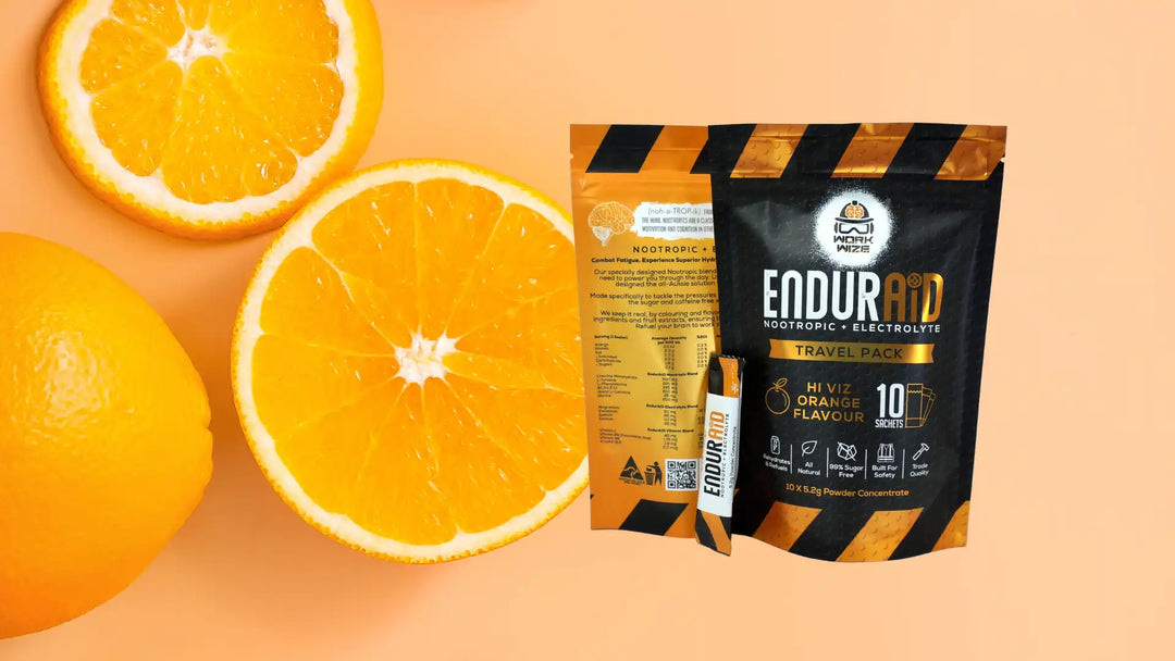enduraid travel pack 10 orange ingredients