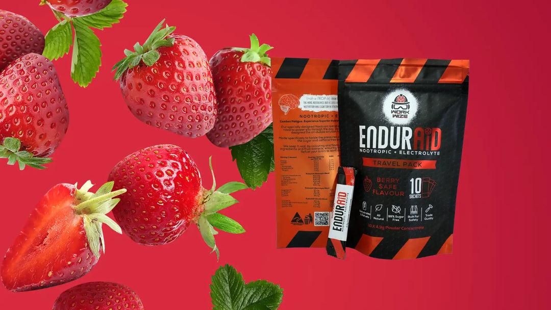 enduraid travel pack 10 strawberry ingredients