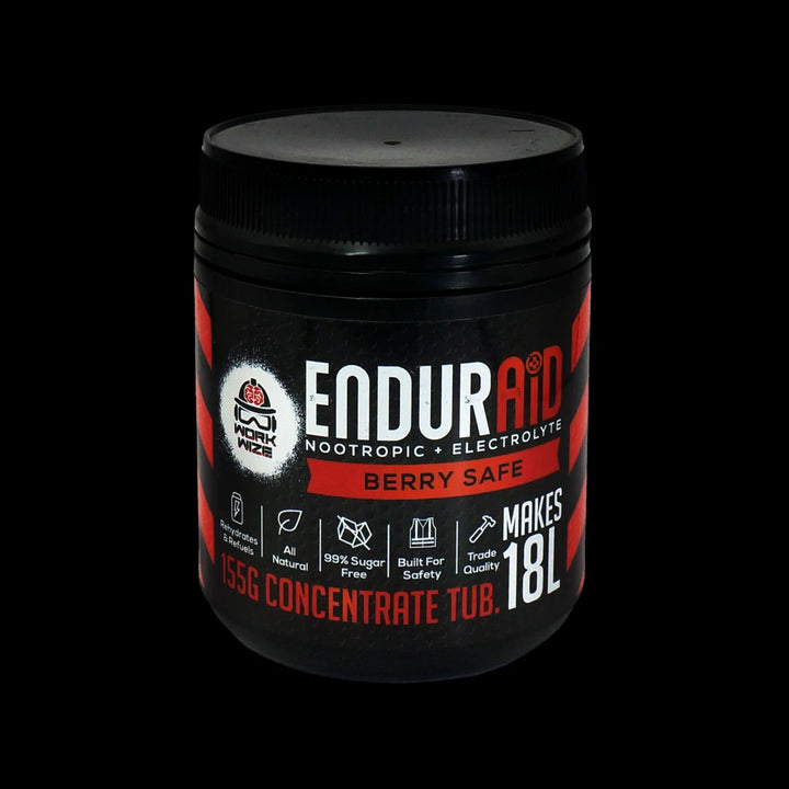 enduraid electrolyte powder tub berry