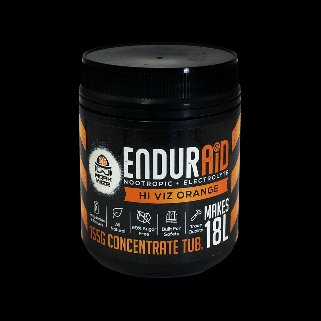 enduraid electrolyte powder tub orange