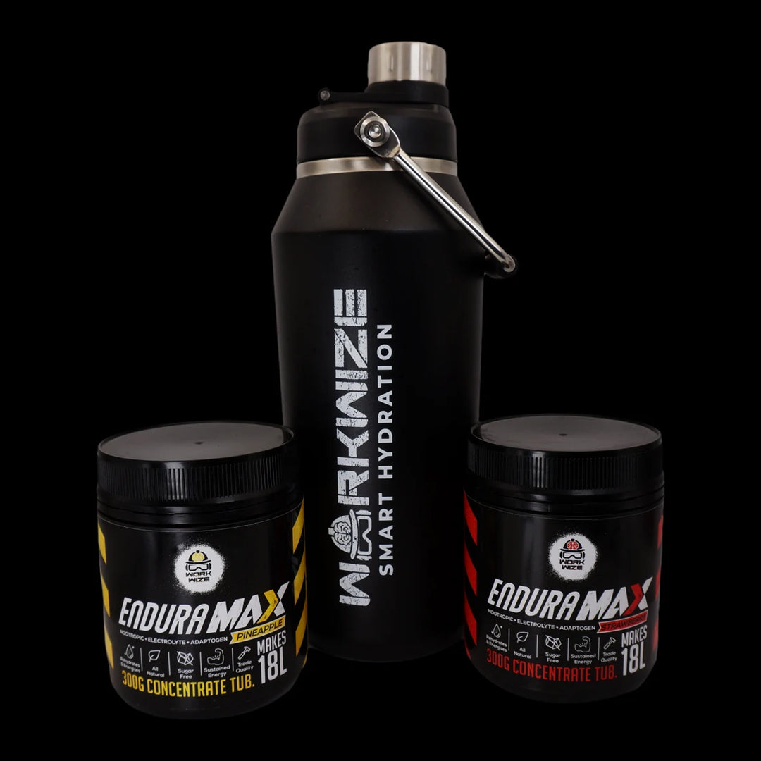 enduramax electrolyte powder tubs with bottle 